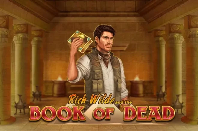 Cocoa Book of Dead slot banner with ancient adventure theme