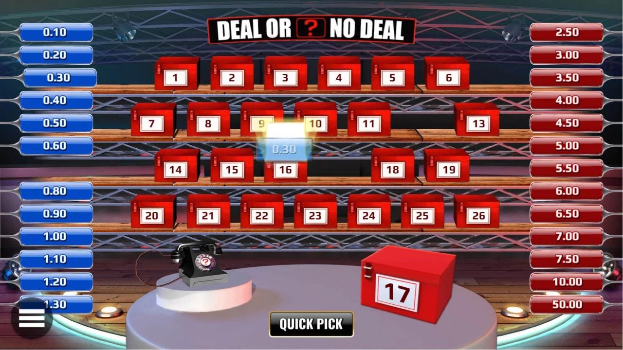 Cocoa Deal or No Deal slot banner with banker bonus