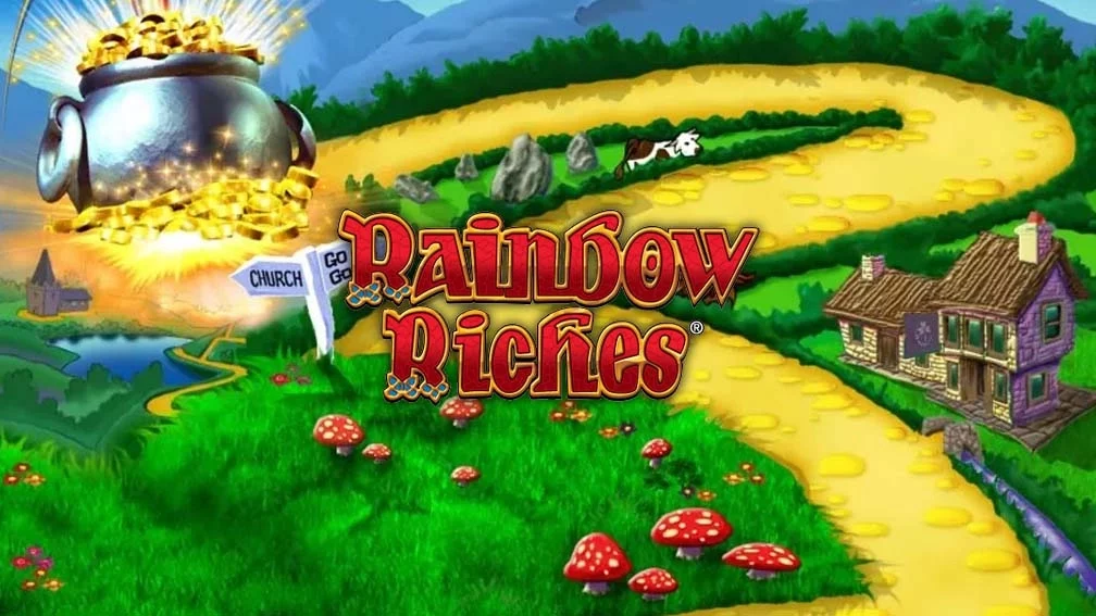 Cocoa Rainbow Riches slot banner with Irish bonus theme