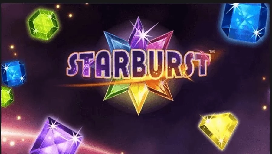 Cocoa Starburst slot banner with wilds and gems